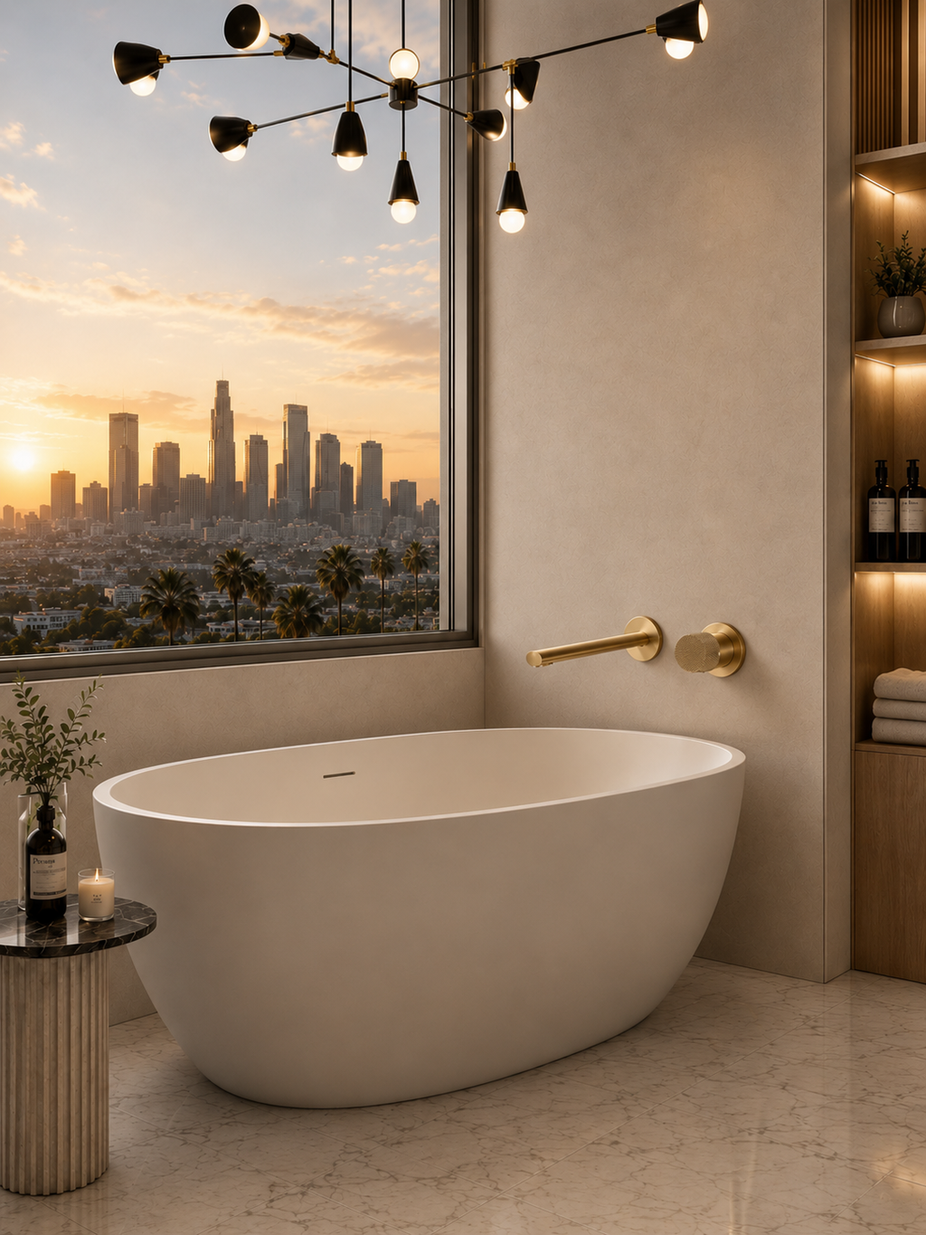 AURELIA™ BRUSHED GOLD WALL MOUNTED BATH FILLER TAP