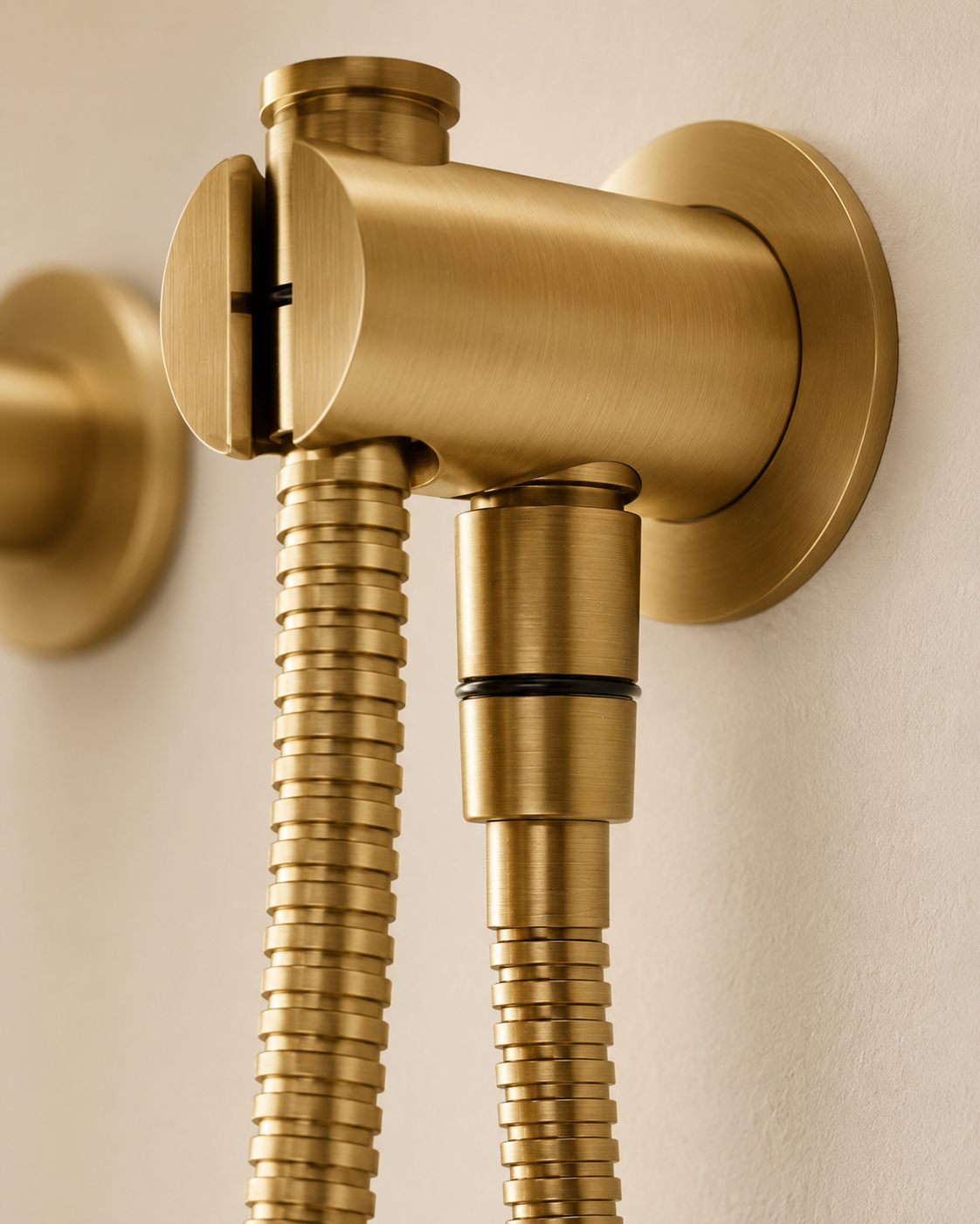 MERIDIAN™ BRUSHED GOLD WALL MOUNTED BATH SHOWER MIXER TAP