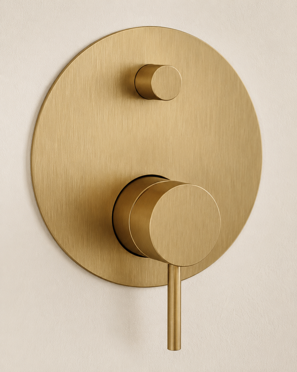 MERIDIAN™ BRUSHED GOLD WALL MOUNTED BATH SHOWER MIXER TAP