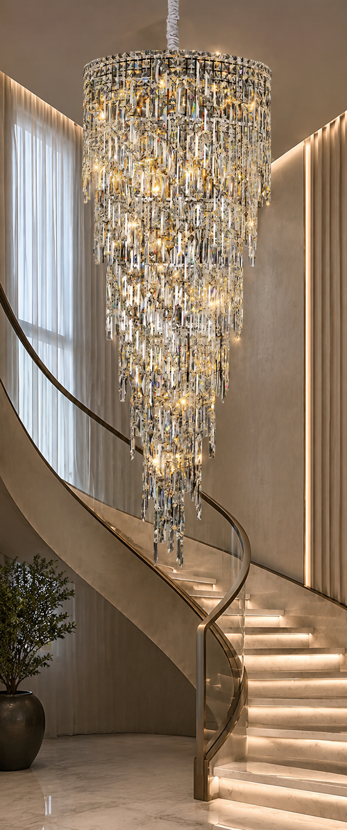 ABRUZZI SPIRAL STAIRCASE CHANDELIER